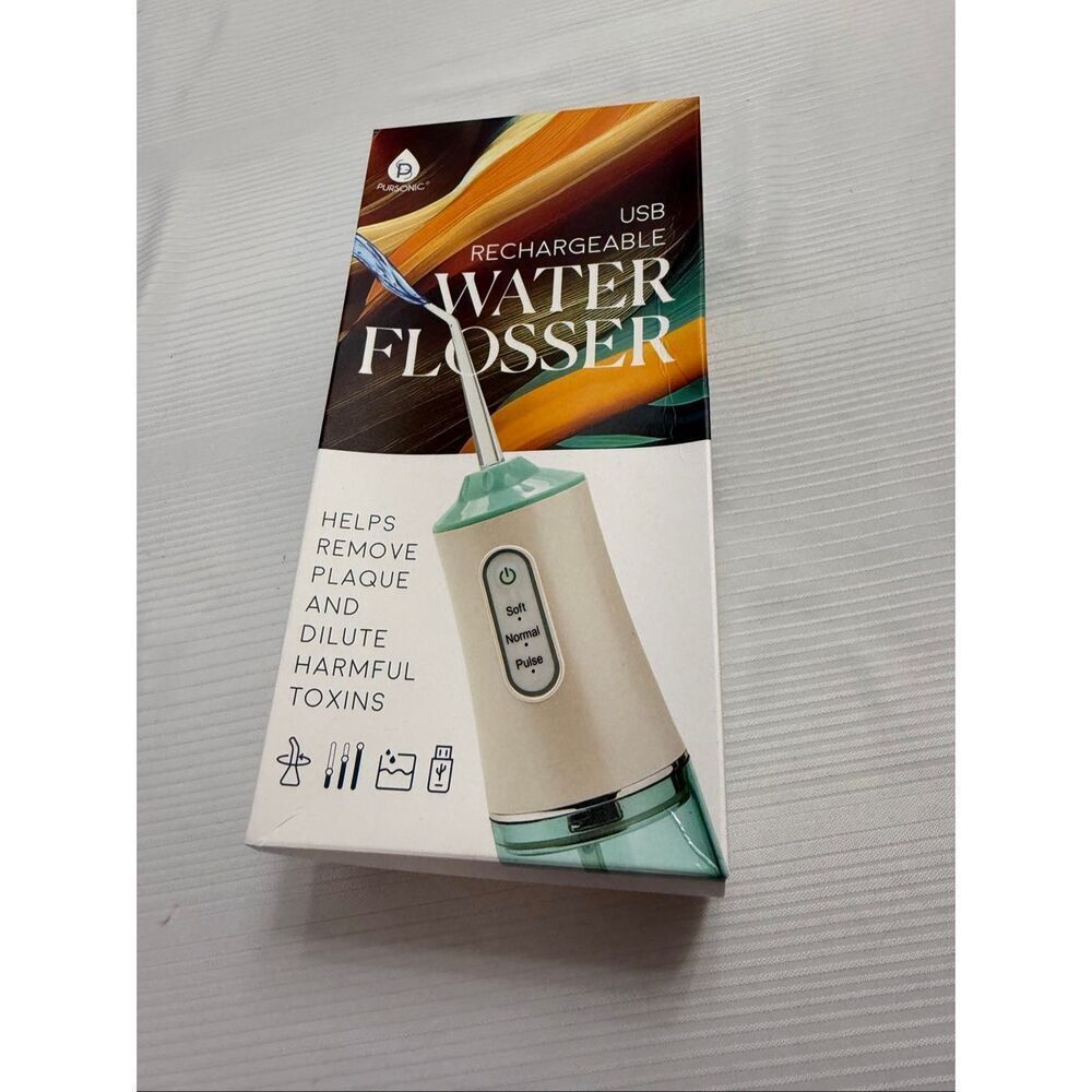 Pursonic USB Rechargeable Oral Irrigator Water Flosser White - New Sealed